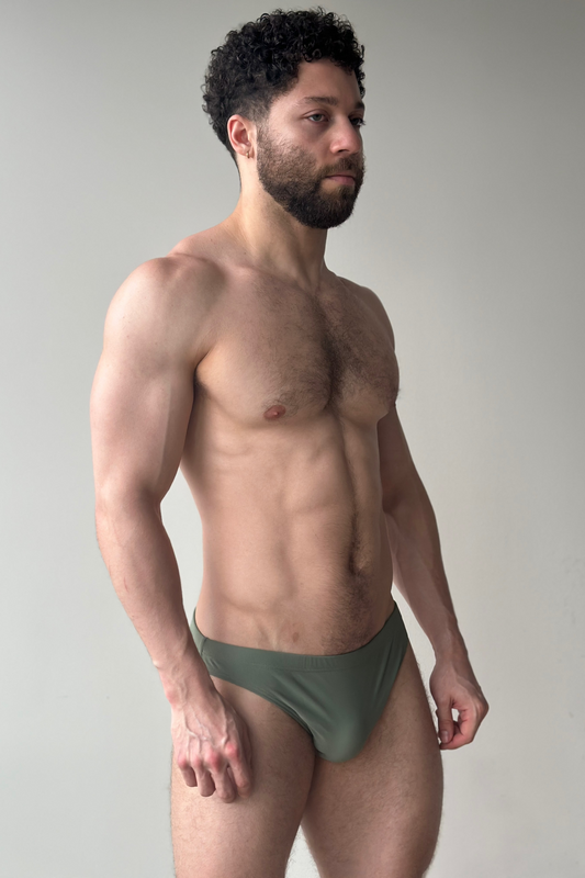 hip swim brief - palm preorder